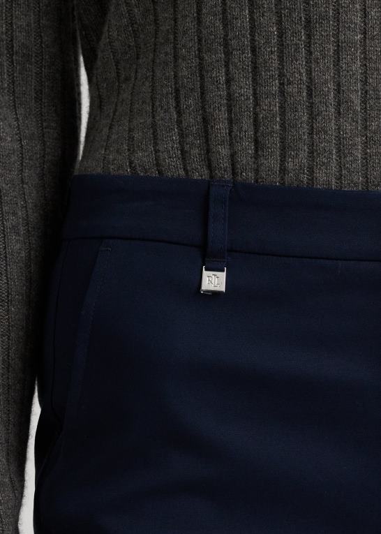 flåde Kvinder Ralph Lauren stretch-bomuldsblandingsbukser Z426B4818