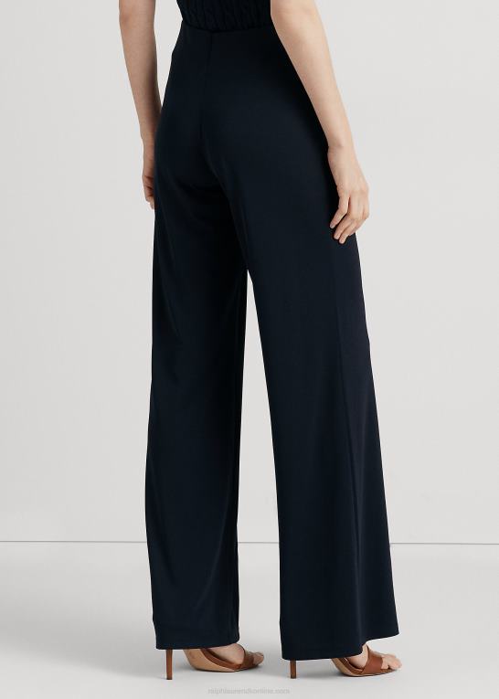 flåde Kvinder Ralph Lauren stretch jersey bukser med brede ben Z426B9157