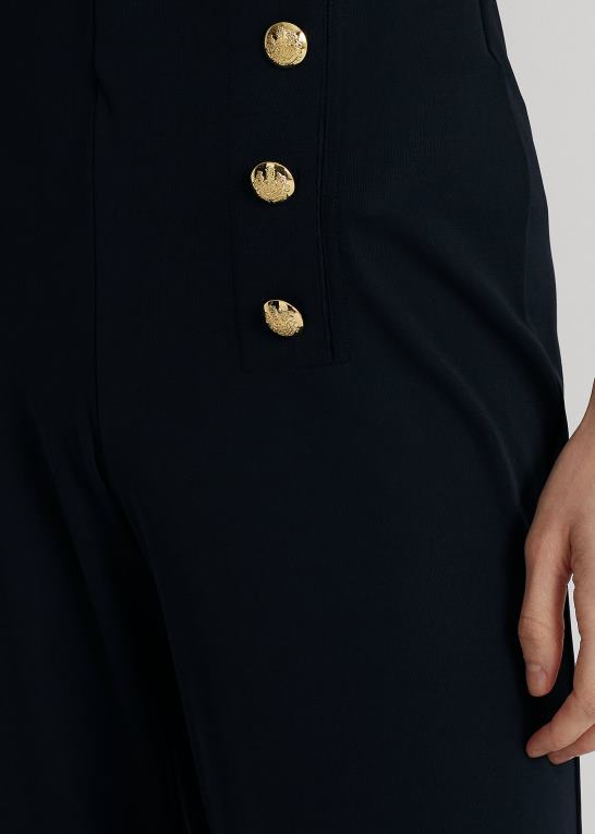flåde Kvinder Ralph Lauren stretch jersey bukser med brede ben Z426B9157