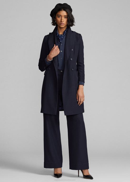 flåde Kvinder Ralph Lauren uld serge bukser Z426B3659
