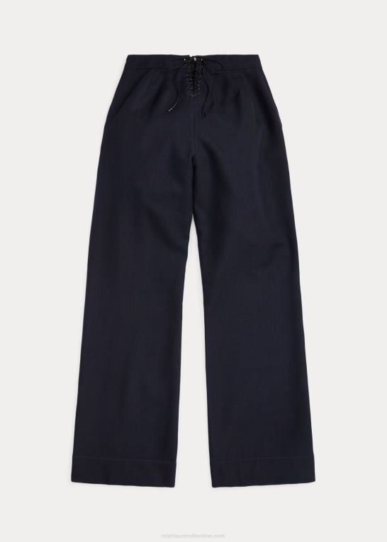 flåde Kvinder Ralph Lauren uld serge bukser Z426B3659