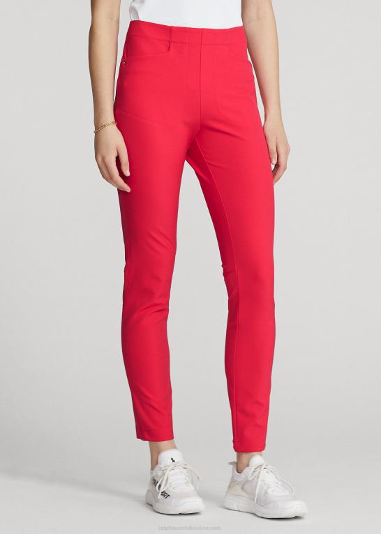 hårdfør rød Kvinder Ralph Lauren stretch atletisk buks Z426B3686