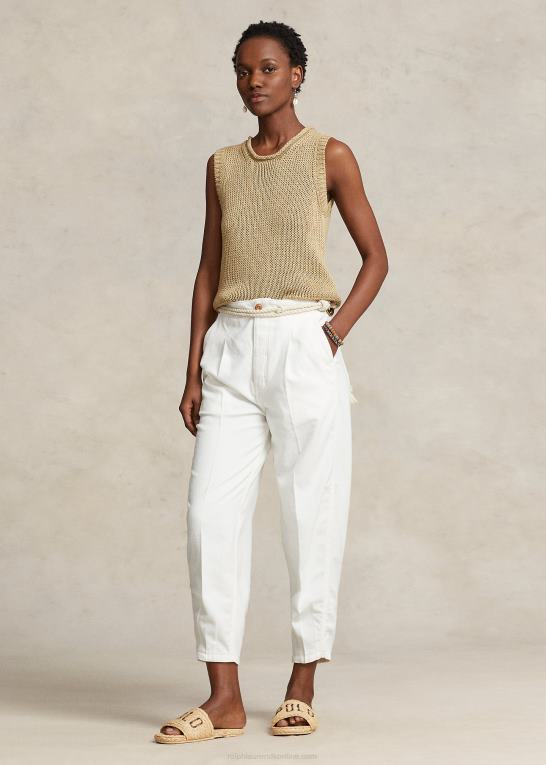 hvid Kvinder Ralph Lauren gulerod chino bukser Z426B2959