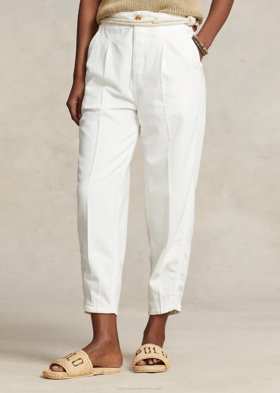 hvid Kvinder Ralph Lauren gulerod chino bukser Z426B2959