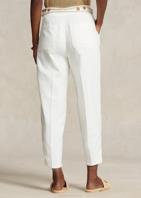 hvid Kvinder Ralph Lauren gulerod chino bukser Z426B2959