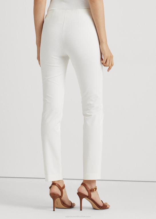 hvid Kvinder Ralph Lauren stræk twill skinny pant Z426B3807