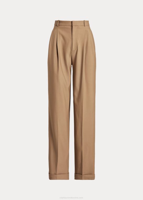 kamel Kvinder Ralph Lauren uldblandet bukser med lige ben Z426B9124