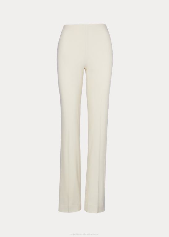 lux creme Kvinder Ralph Lauren alandra uld crepe bukser Z426B3459