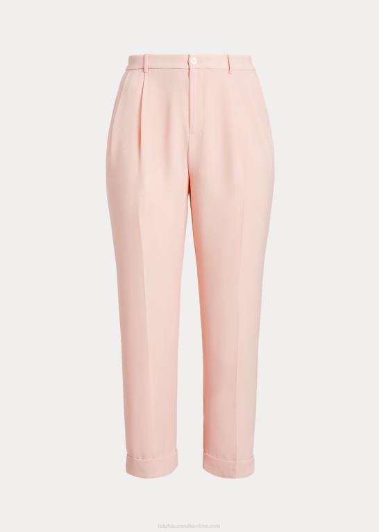 lyserød Kvinder Ralph Lauren plisseret dobbeltsidet georgette buks Z426B4612