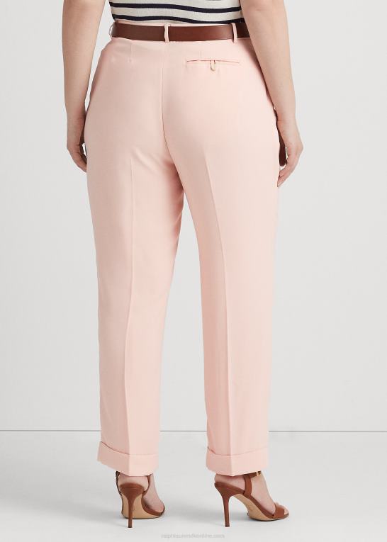 lyserød Kvinder Ralph Lauren plisseret dobbeltsidet georgette buks Z426B4612