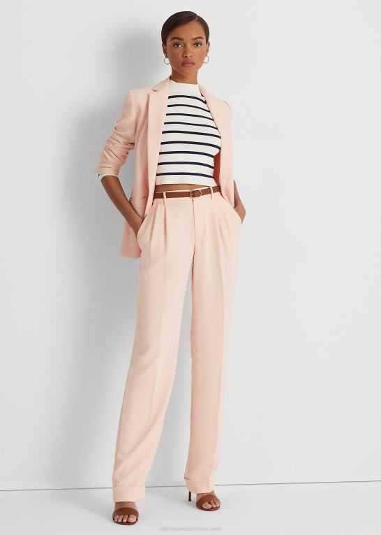 lyserød Kvinder Ralph Lauren plisseret dobbeltsidet georgette buks Z426B4821