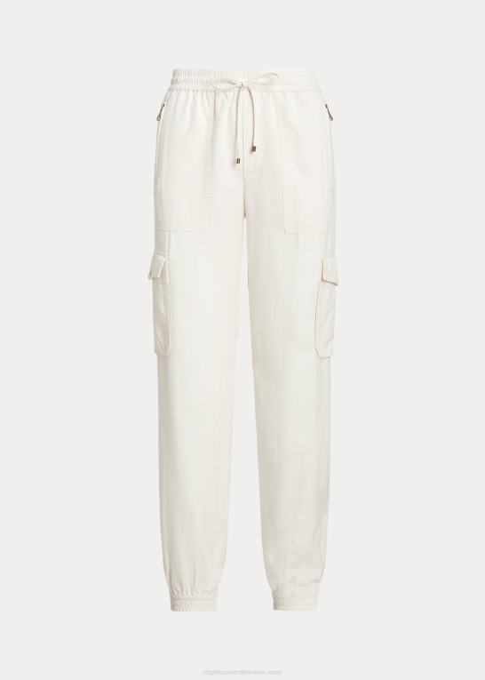 mascarpone creme Kvinder Ralph Lauren twill cargo ankelbukser Z426B4293