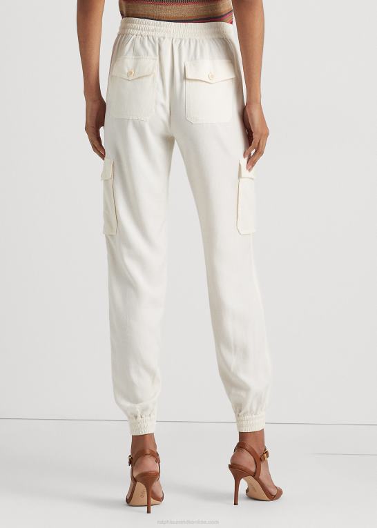 mascarpone creme Kvinder Ralph Lauren twill cargo ankelbukser Z426B4293
