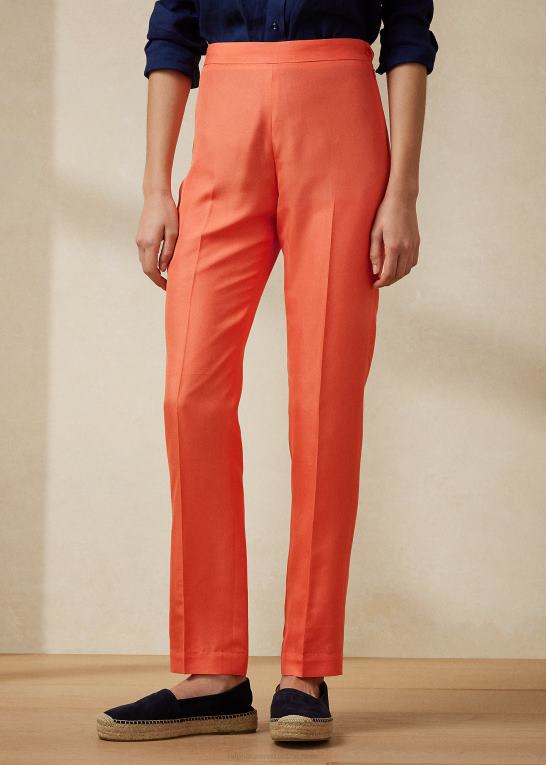 melon Kvinder Ralph Lauren robynn silke shantung bukser Z426B9315