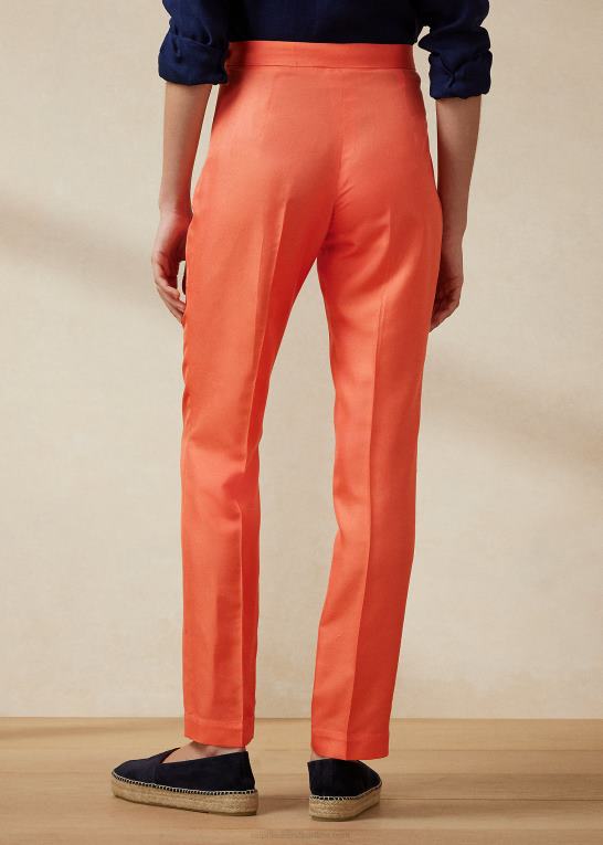 melon Kvinder Ralph Lauren robynn silke shantung bukser Z426B9315