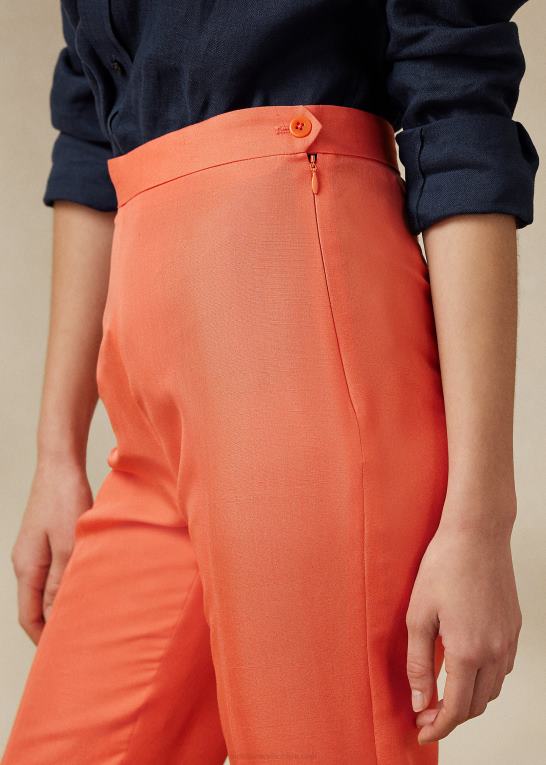 melon Kvinder Ralph Lauren robynn silke shantung bukser Z426B9315