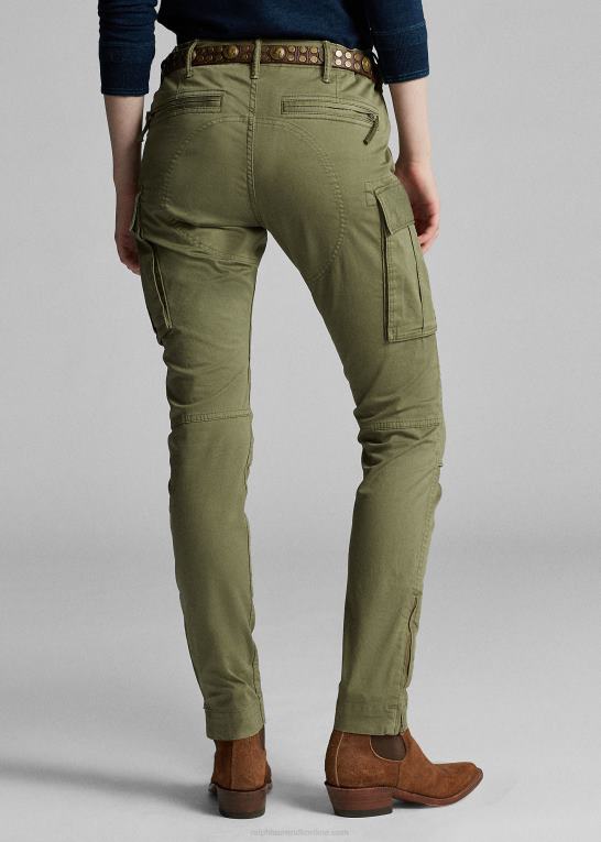 oliven Kvinder Ralph Lauren stretch skinny cargo bukser Z426B3610
