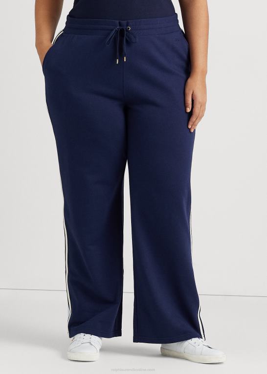 raffineret flåde Kvinder Ralph Lauren atletisk fransk frottébuks i sidestriber Z426B4647