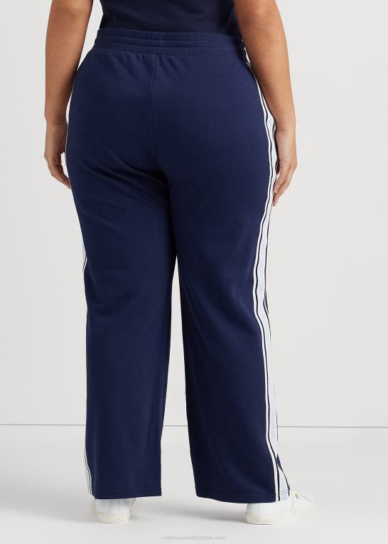 raffineret flåde Kvinder Ralph Lauren atletisk fransk frottébuks i sidestriber Z426B4647