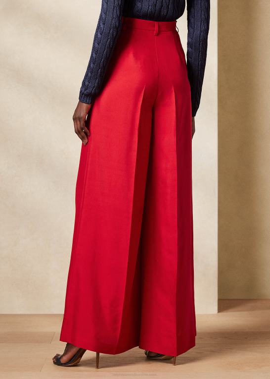 rouge Kvinder Ralph Lauren graciela silke shantung bukser Z426B3515