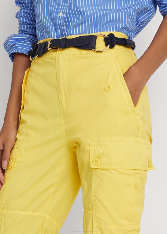 solfisk gul Kvinder Ralph Lauren fjervægt twill cargo ankelbukser Z426B4855