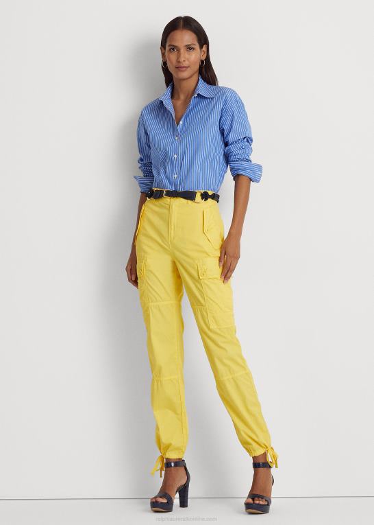 solfisk gul Kvinder Ralph Lauren fjervægt twill cargo ankelbukser Z426B9526