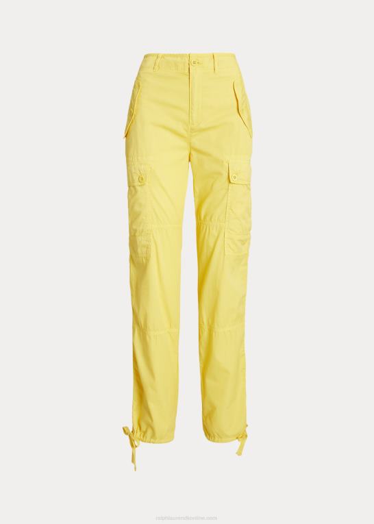solfisk gul Kvinder Ralph Lauren fjervægt twill cargo ankelbukser Z426B9526
