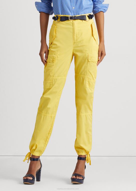 solfisk gul Kvinder Ralph Lauren fjervægt twill cargo ankelbukser Z426B9526