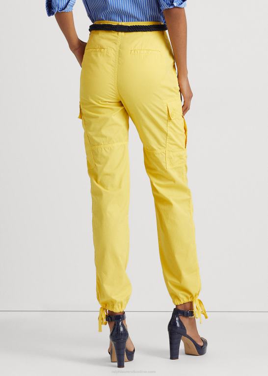 solfisk gul Kvinder Ralph Lauren fjervægt twill cargo ankelbukser Z426B9526