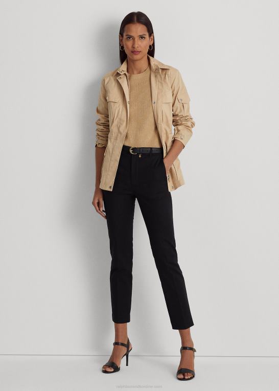 sort Kvinder Ralph Lauren dobbeltsidet stretch bomuldsbukser Z426B9587