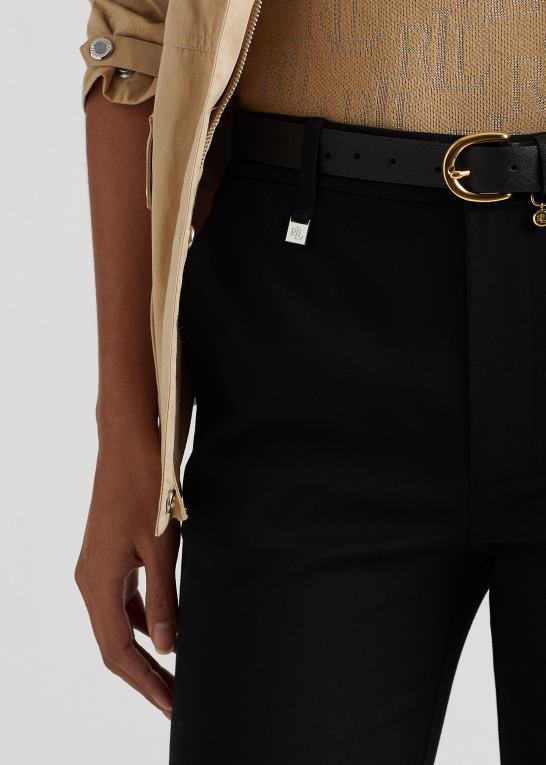 sort Kvinder Ralph Lauren dobbeltsidet stretch bomuldsbukser Z426B9587
