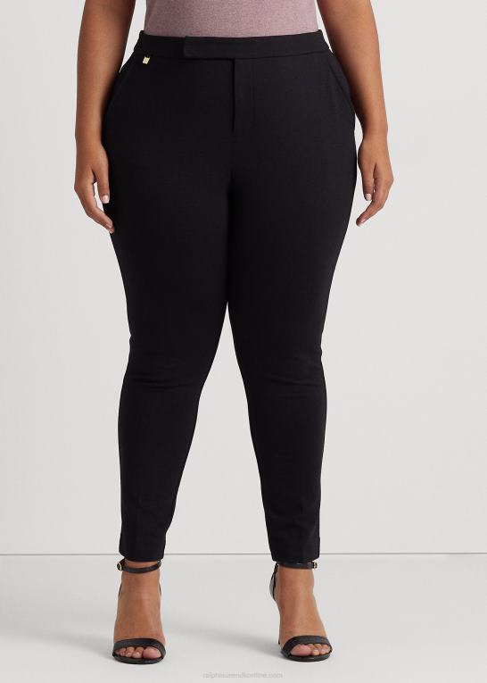 sort Kvinder Ralph Lauren lige ponte bukser Z426B4722