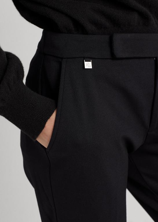 sort Kvinder Ralph Lauren lige ponte bukser Z426B9460