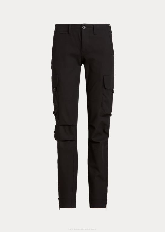 sort Kvinder Ralph Lauren mitchell stretch bomuldstwill bukser Z426B3571