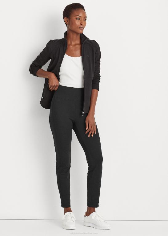 sort Kvinder Ralph Lauren skinny bukser i stretch i bomuld Z426B3822