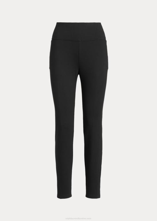 sort Kvinder Ralph Lauren skinny bukser i stretch i bomuld Z426B3822