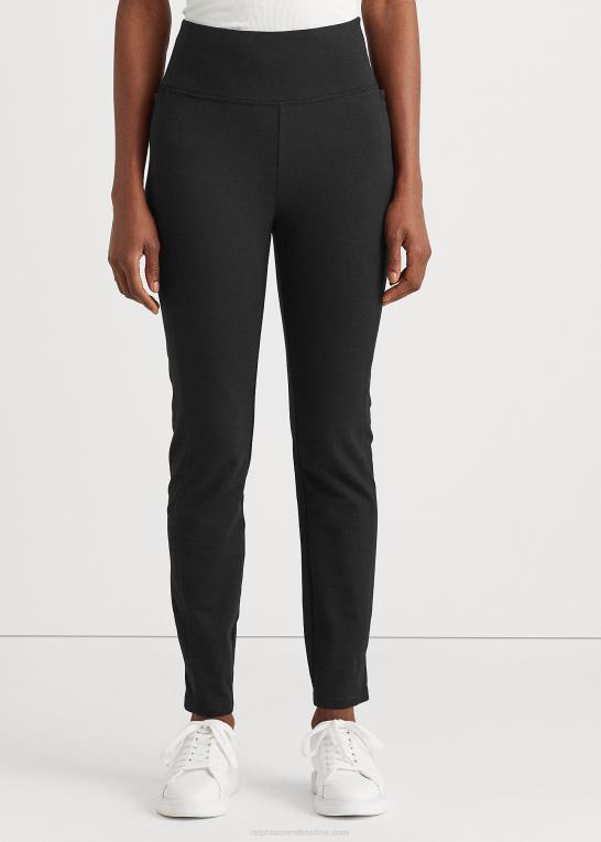 sort Kvinder Ralph Lauren skinny bukser i stretch i bomuld Z426B3822