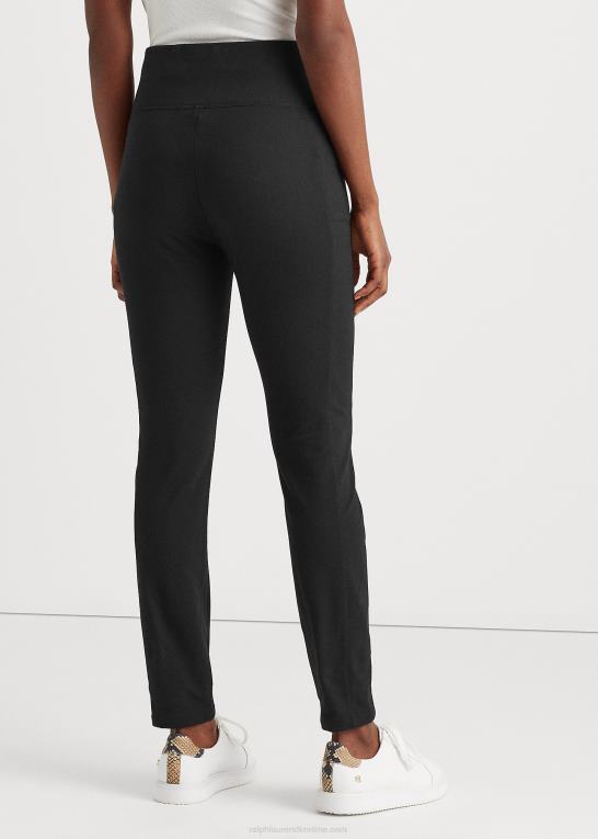sort Kvinder Ralph Lauren skinny bukser i stretch i bomuld Z426B3822