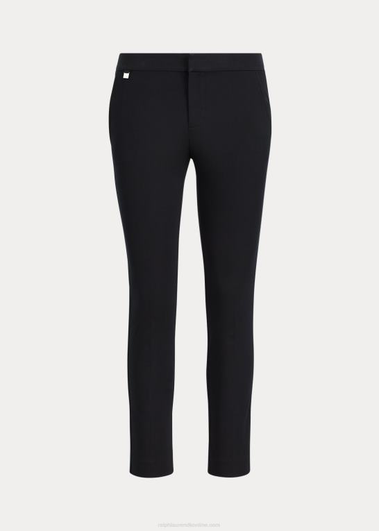 sort Kvinder Ralph Lauren skinny bukser i stretch i bomuld Z426B4167