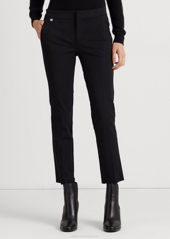 sort Kvinder Ralph Lauren skinny bukser i stretch i bomuld Z426B4167