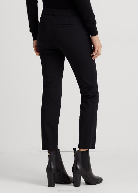 sort Kvinder Ralph Lauren skinny bukser i stretch i bomuld Z426B4167