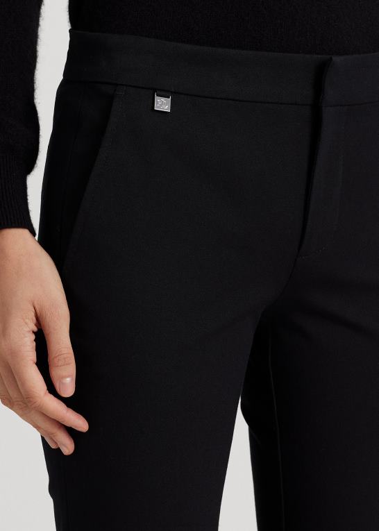 sort Kvinder Ralph Lauren skinny bukser i stretch i bomuld Z426B4167
