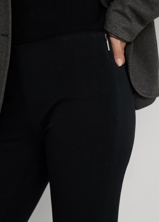 sort Kvinder Ralph Lauren stræk twill skinny pant Z426B3805