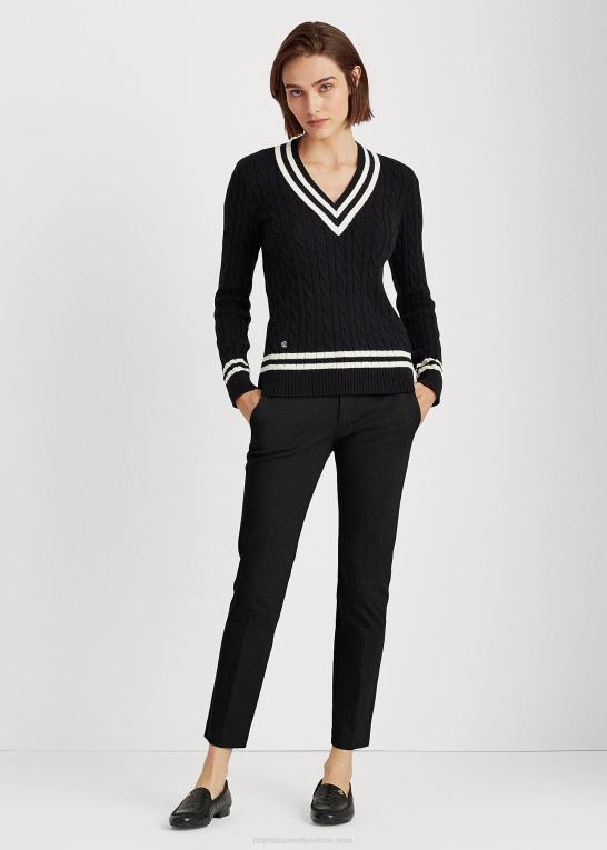 sort Kvinder Ralph Lauren stretch bomuldsbukser Z426B4478
