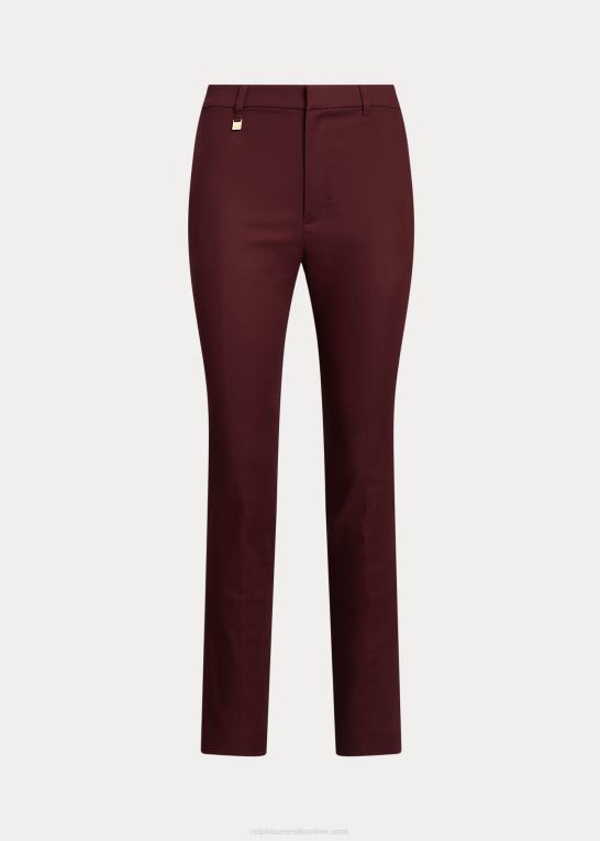 vintage bordeaux Kvinder Ralph Lauren dobbeltsidet stretch bomuldsbukser Z426B4177