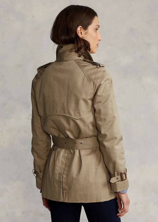 Kvinder Ralph Lauren trenchcoat med twill bælte Z426B4759
