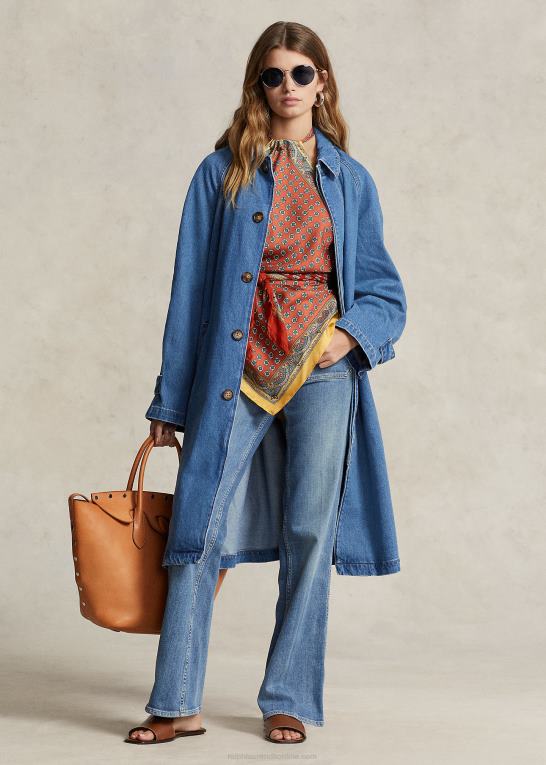 bacamacari vask Kvinder Ralph Lauren denim bilfrakke Z426B3177