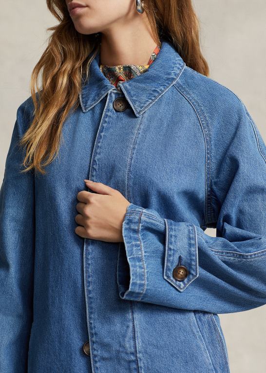 bacamacari vask Kvinder Ralph Lauren denim bilfrakke Z426B3177