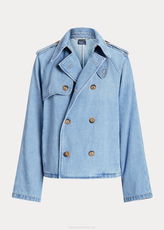 cobar vask Kvinder Ralph Lauren oversize boxy fit denim trenchcoat Z426B2972