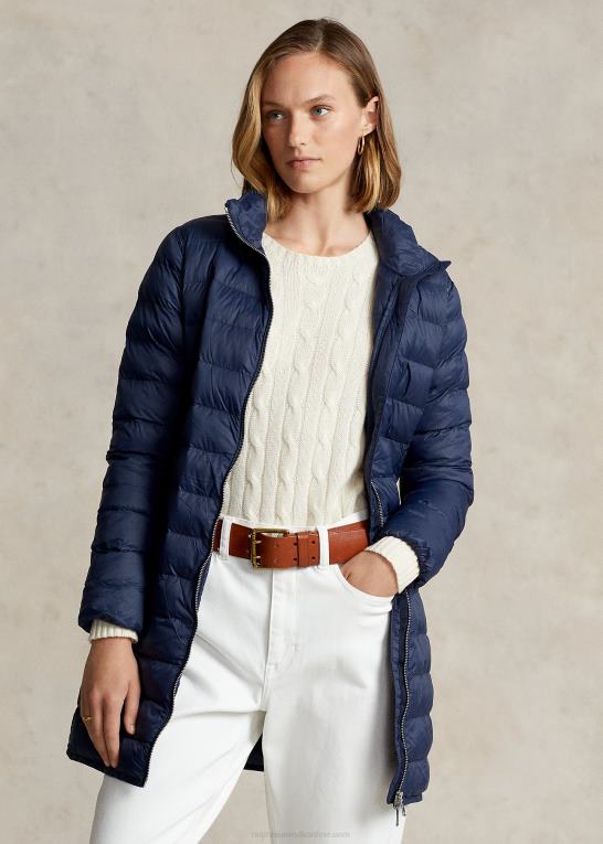 flyverflåde Kvinder Ralph Lauren pakbar quiltet taftfrakke Z426B3288